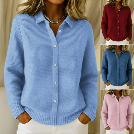 🔥🎉【50% ОТСТЪПКА✨】【S-3XL】🌷⛄Нов модерен ежедневен елегантен дамски жилетка с широка плетка