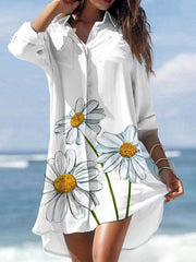 🌻【горещи продажби】🌻Нова рокля с флорална риза【S-3XL】🌻2026 г.