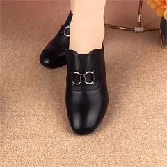 【горещи продажби】Нови дамски ретро модни кожени обувки