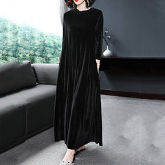 50% ОТСТЪПКА 【M-4XL】Елегантна златна кадифена рокля, излъчваща елегантен чар отвътре навън!