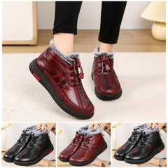 🔥🔥Ръчно изработени италиански дамски боти до глезена от естествена кожа, неплъзгащи се