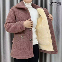 ☃️【M-3XL】Нов дебел есенно-зимен кардиган от дебела овча вълна, голям размер