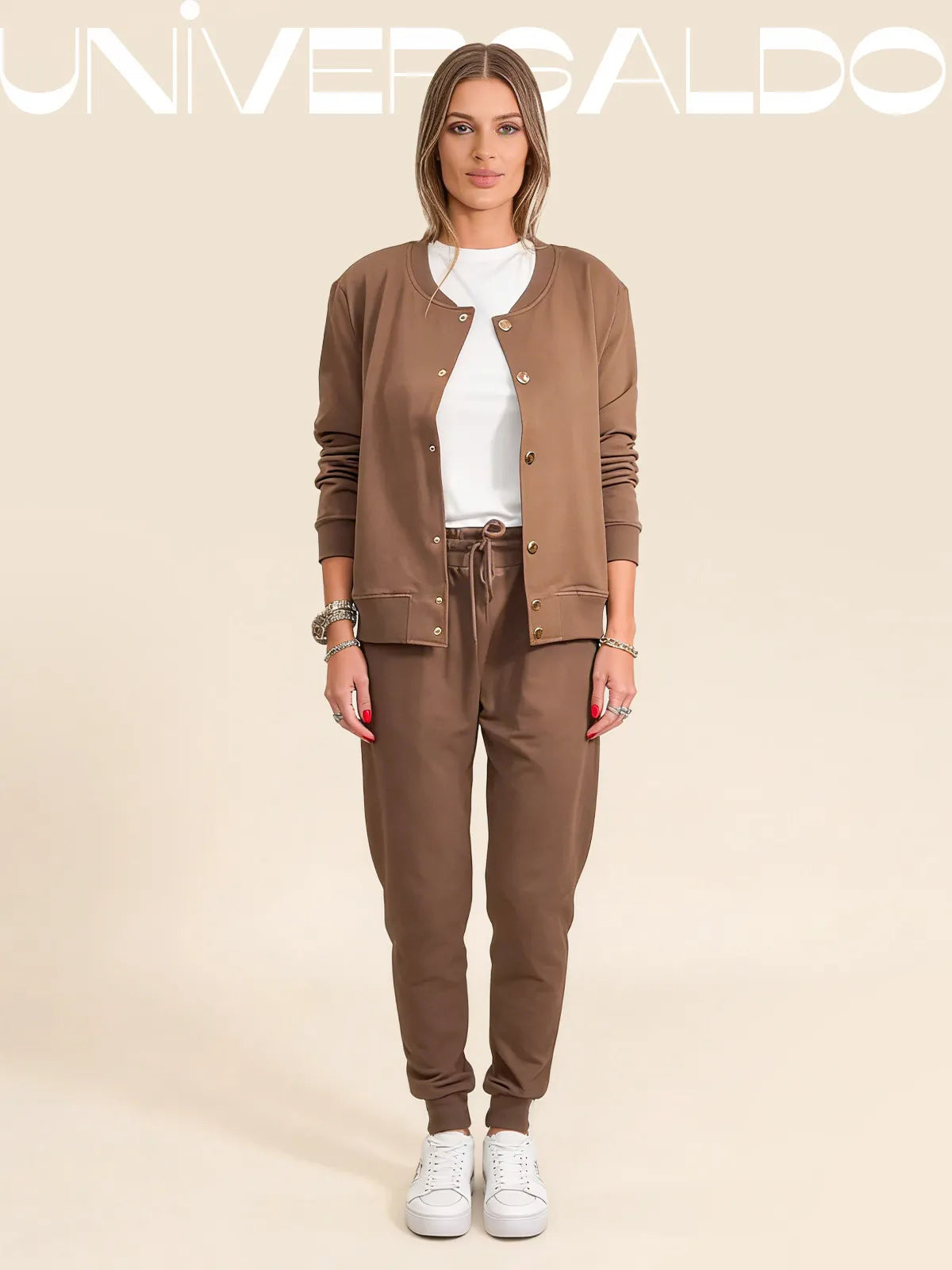 🧥🌙 Удобен и стилен, ежедневният комплект от суитшърт и яке вече е наличен! 💃【Топ + Панталон】