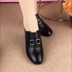 【горещи продажби】Нови дамски ретро модни кожени обувки