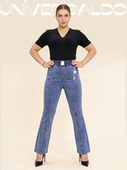 👖【S-4XL】Дамски еластични дънки с висока талия