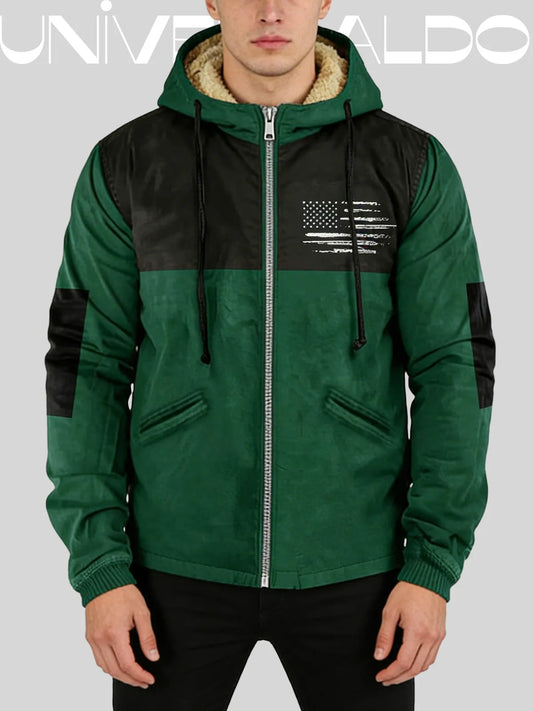 👨‍💻🧥✨【S-5XL】🔥Ново мъжко ретро яке с цип, 3D дигитален печат.