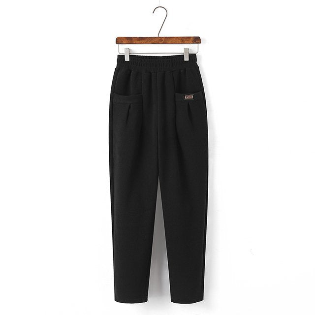 【най-продавани】Нов стил дамски панталон от кадифе