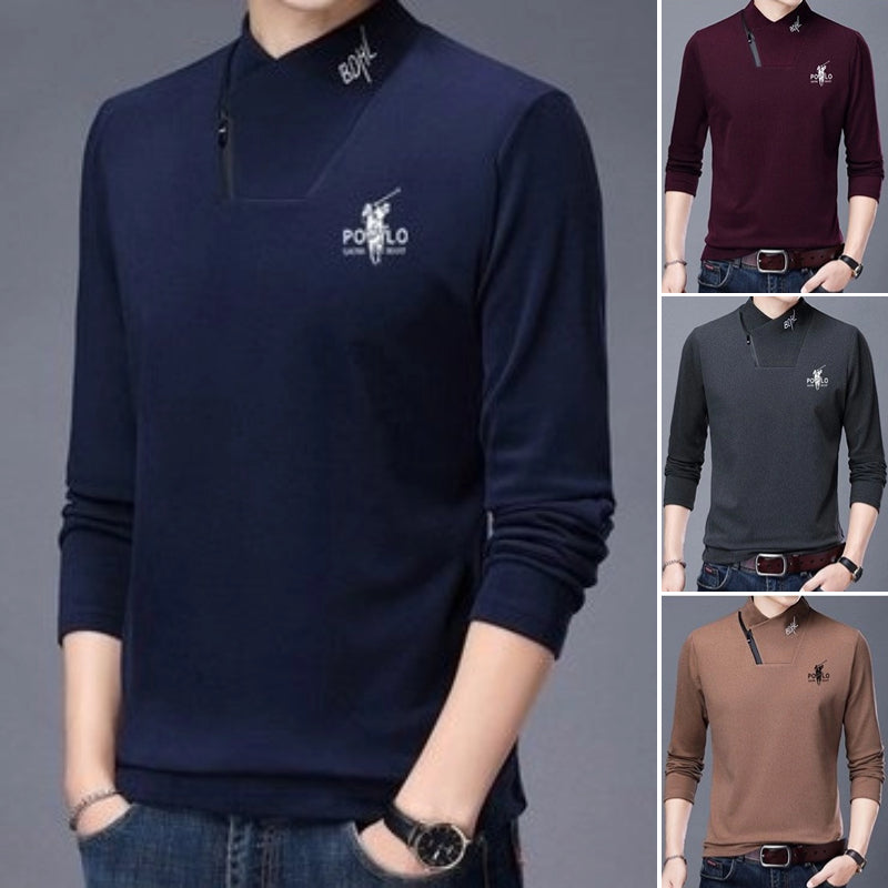 Мъжка Двойна Вълнена Топла Блуза