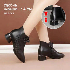 【50% ОТСТЪПКА】Ботуши Dr. Martens с дебела подметка, достигащи до средата на прасеца, с мека подметка