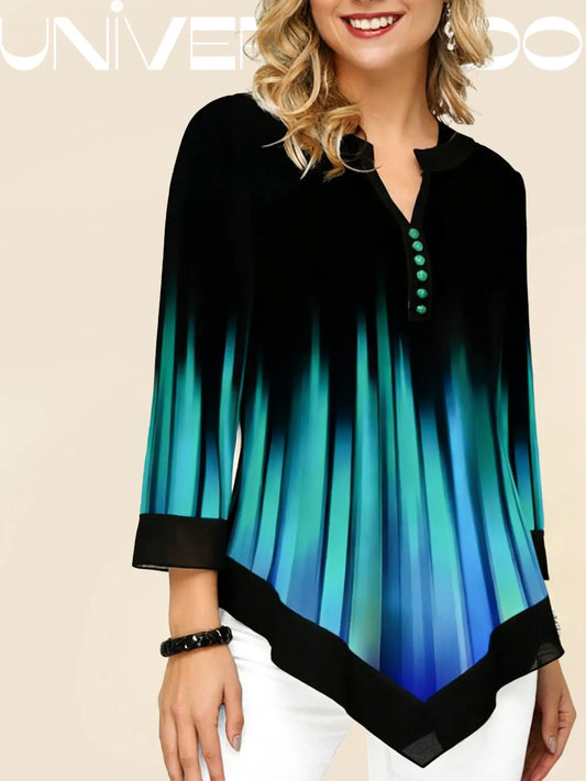 Нова модна дамска риза с щампа