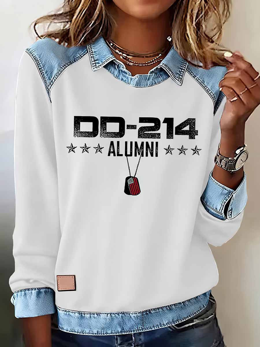 【S-5XL】👕Дамска блуза с прегърнато яке в стил „имитация на деним“