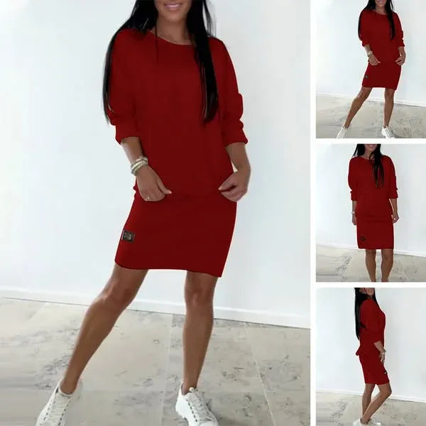 🔥50% ОТСТЪПКА🔥[S-3XL]🎁Нова дамска вталена памучна рокля