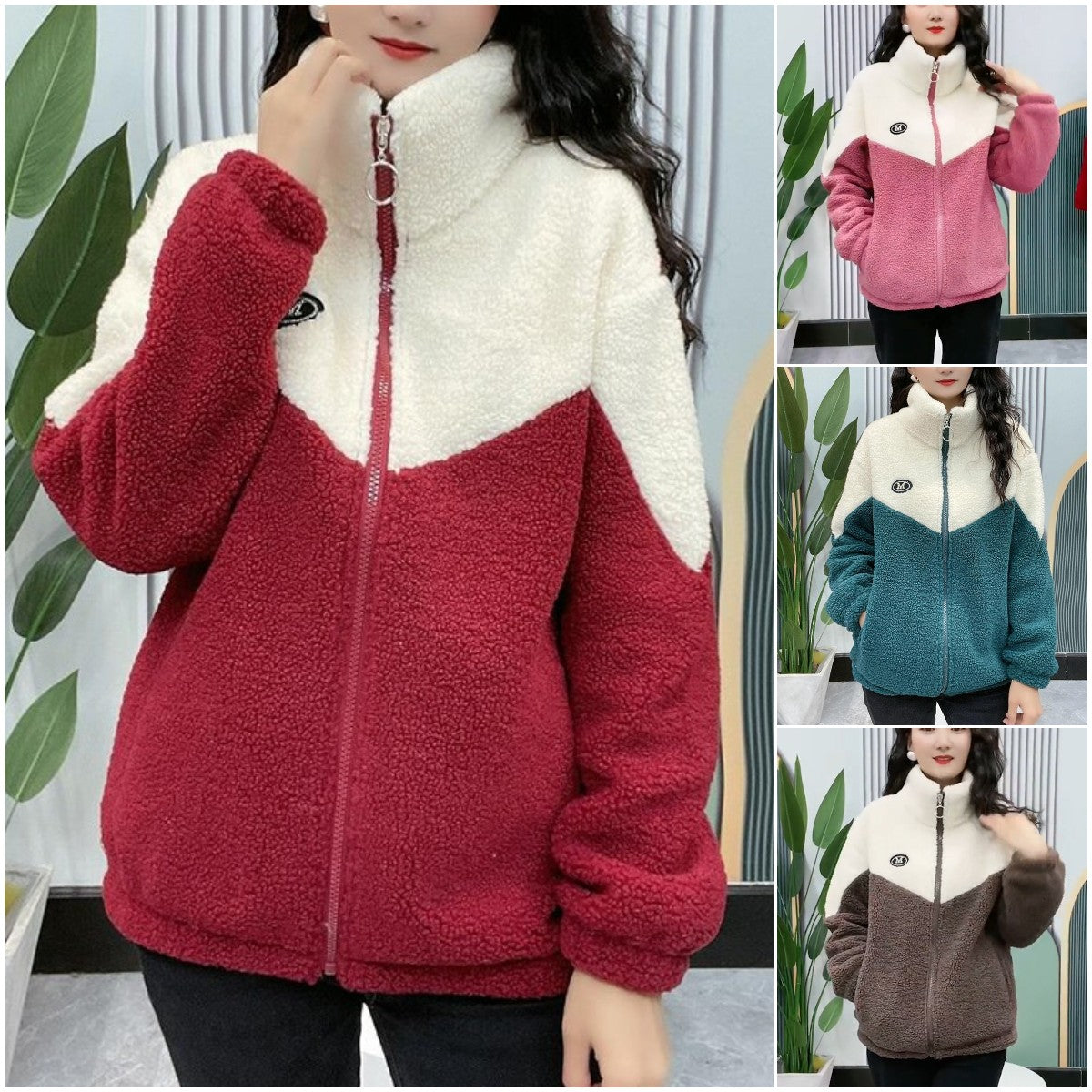 【M-4XL】🐏 Зимен поларен памучен яке, убогено дебело материя от агнешка вълна и памуч