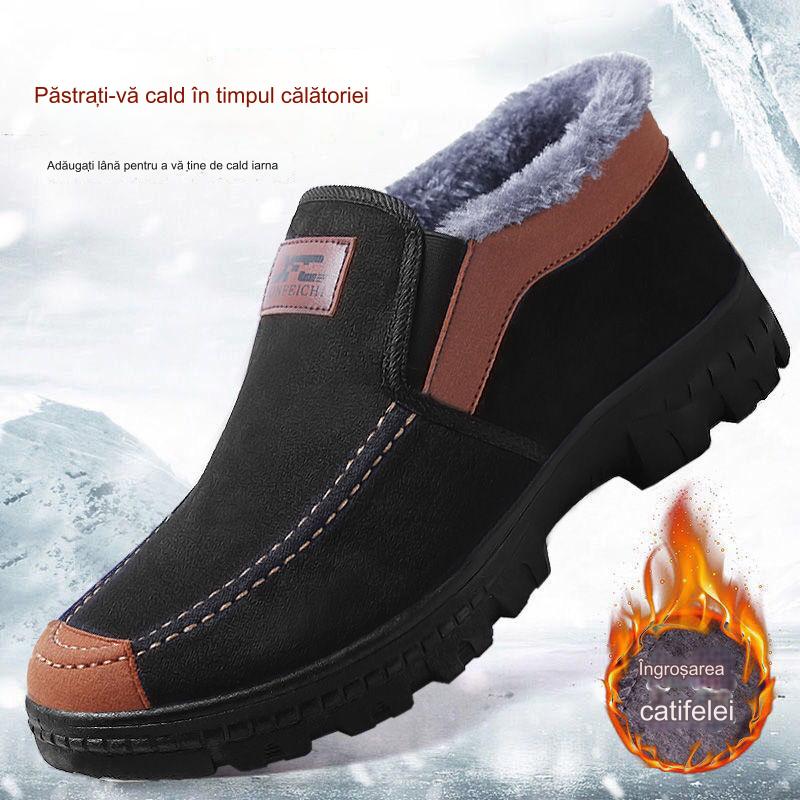 🔥【най-продавани】👟 Есенни и зимни ботуши за средна възраст и стари удебелени кадифени топли ботуши за сняг