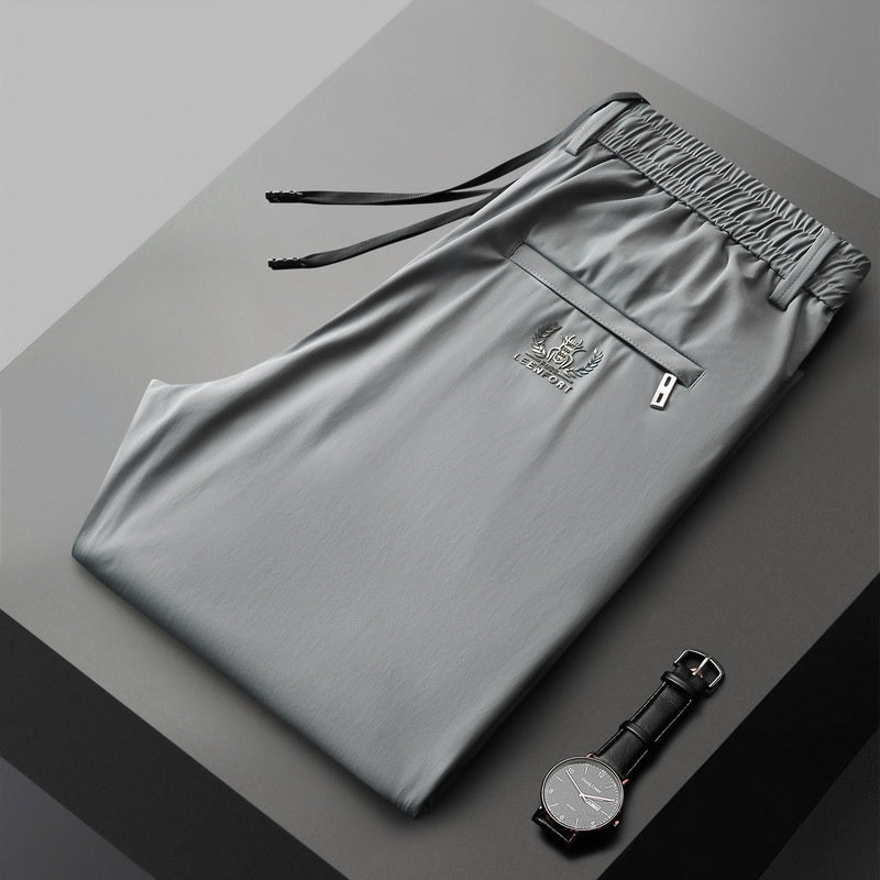 【40-115kg】🔥【горещи продажби】Нови еластични панталони от ледена коприна