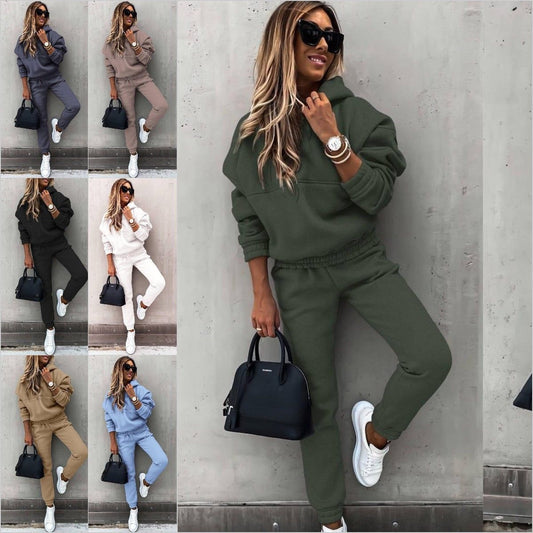 💕 【S-XL】Елегантен, двукомпонентен спортен комплект с дълги ръкави, удобен, стилен и комфортен, идеален за ежедневна употреба на открито.