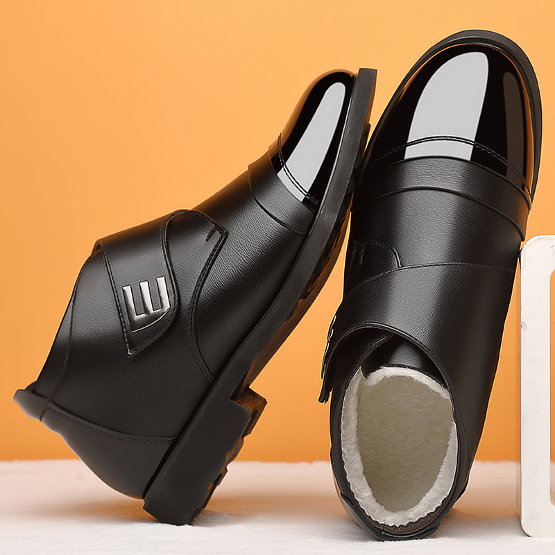 🏆50% ОТСТЪПКА【39-44】🔥Памучни зимни ботуши, вълнена подплата, ежедневни обувки в британски стил