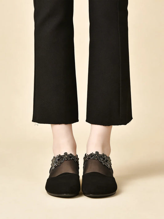 Нови кухи мрежести токчета с мека подметка за жени