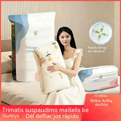 -50%🧳 5 vnt. pakuotė【Pirk 3, gauk 2 NEMOKAMAI】Vakuuminiai drabužių laikymo maišeliai be pompos