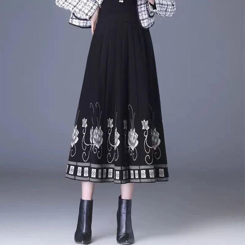 🌸🌸【S-5XL】Есенна и зимна удебелена вълнена пола