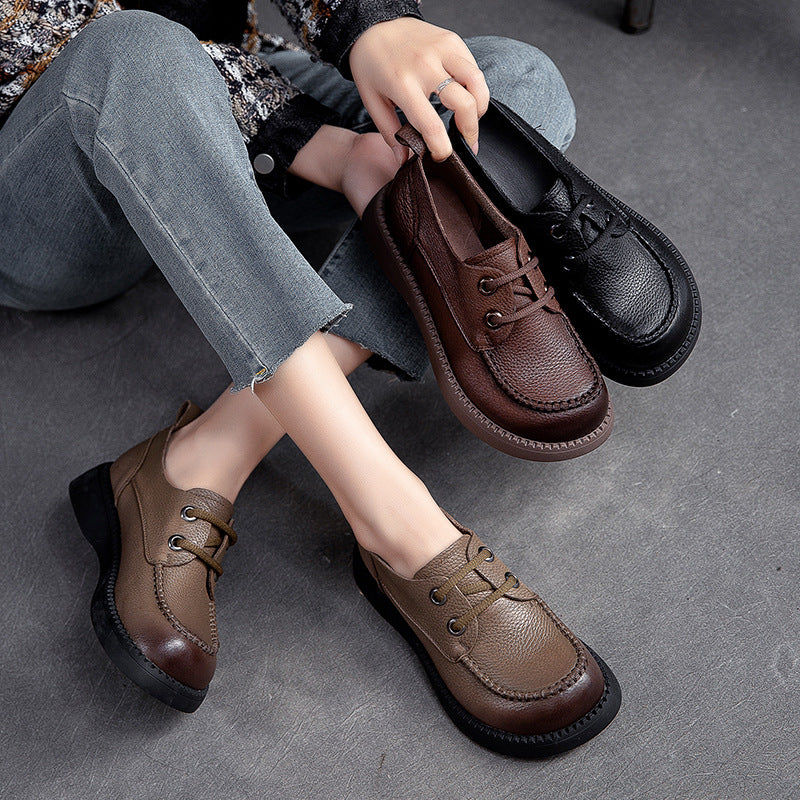 💖Сезонна оферта -50%  Дамски кожени обувки, елегантни и качествени