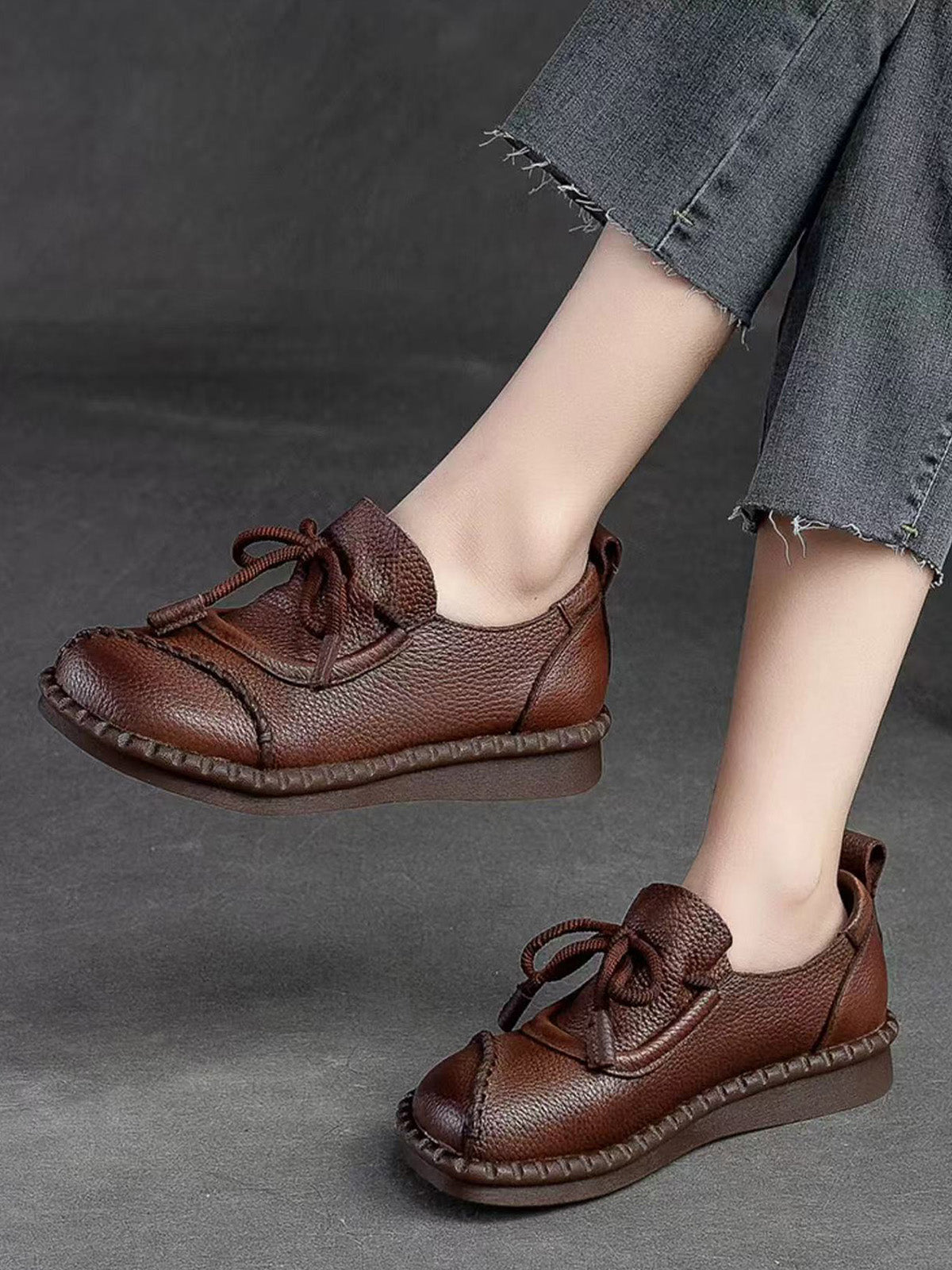 Етнически Сандали с Връзки и Плоска Подметка