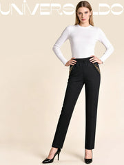 🔥【XL-5XL】👖👖Дамски прави ежедневни еластични дънки (50-90 кг)