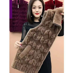 Зимна топла плюшена жилетка