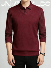 Псевдо-Двуделна Поло Риза с Яке и Подплата