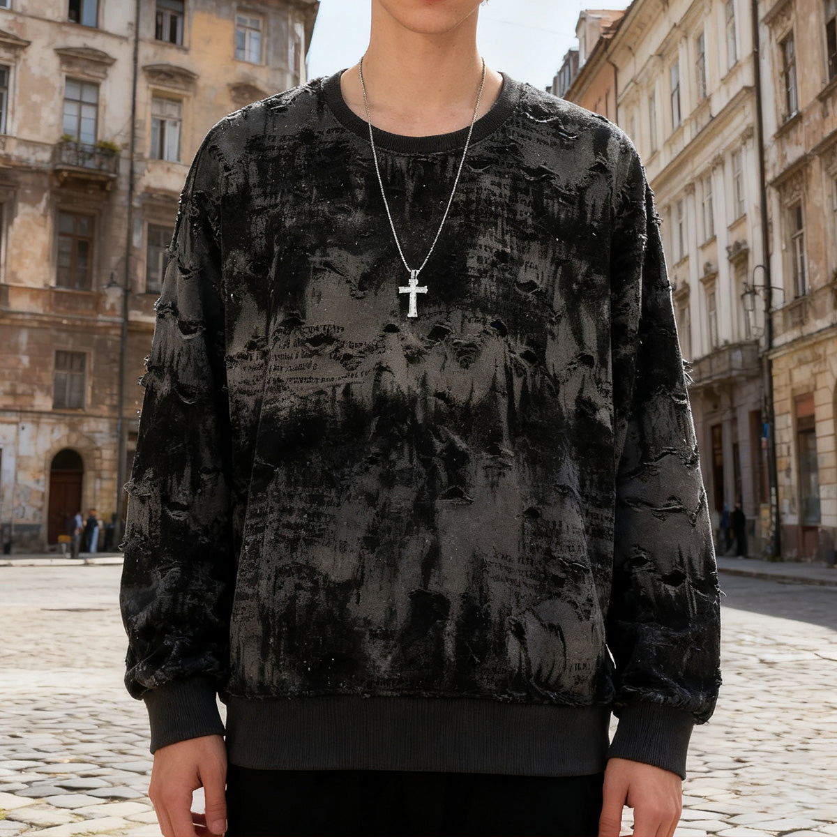 🔥【M-3XL】Нов мъжки суитър с дълги ръкави и кръгло яке