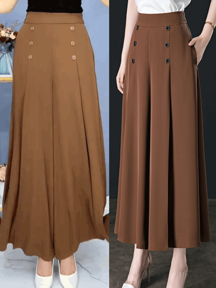 🔥💖【M-5XL】Пролетно-лятна дамска пола с висока талия и широки крачоли за 2026 г.