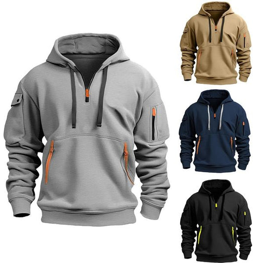 💥【50% отстъпка🔥】【S-5XL】✨⛄Ново зимно мъжко модно топло, ежедневно яке с качулка