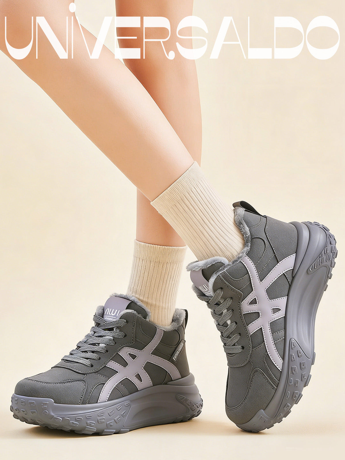 Ретро Спортни Обувки с Подплата и Дебела Подметка