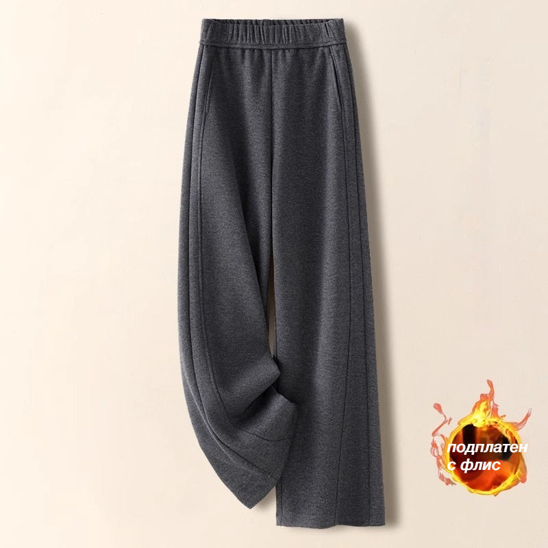 Нова есенно-зимна колекция: Плътно подплатени панталони с извита кройка и мотив от лепкав ориз