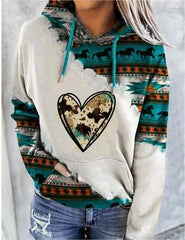 【горещи продажби】[S-5XL] Нов есенно/зимен дамски суитшърт с етнически принт, модерен и стилен.