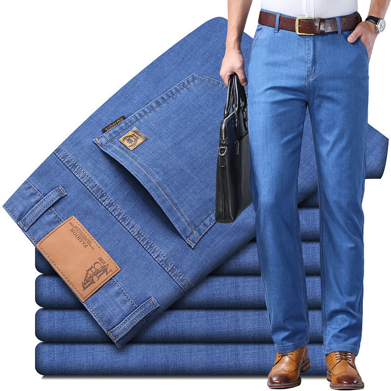 🔥【60-110 кг】👖👖 Мъжки дънки, семпли и ежедневни, универсални, големи размери