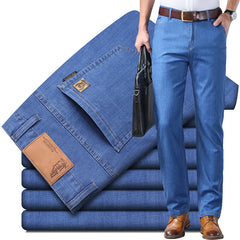 🔥【60-110 кг】👖👖 Мъжки дънки, семпли и ежедневни, универсални, големи размери