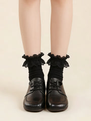 Оксфордки с Мека Подметка, Кръгли Носове и Широк Ток