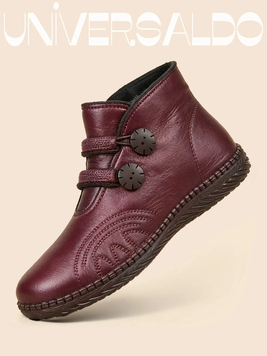 Топли Зимни Обувки от Истинска Кожа с Анти-прихлъзгаща Подметка