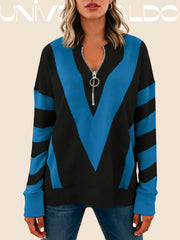 Есенен Суитшърт с V-Яка, Молния и Принт