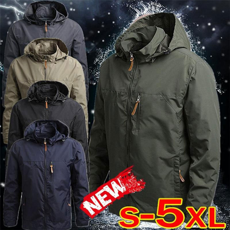 【L-5XL】Ежедневно яке с качулка за външна употреба с голям размер