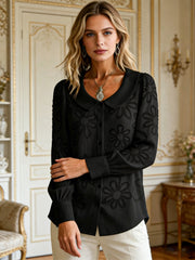 Френска Винтидж Риза С Бродирана Дантела