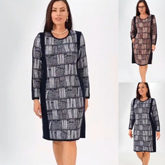 👗【S-5XL】Нова модна рокля за есен и зима