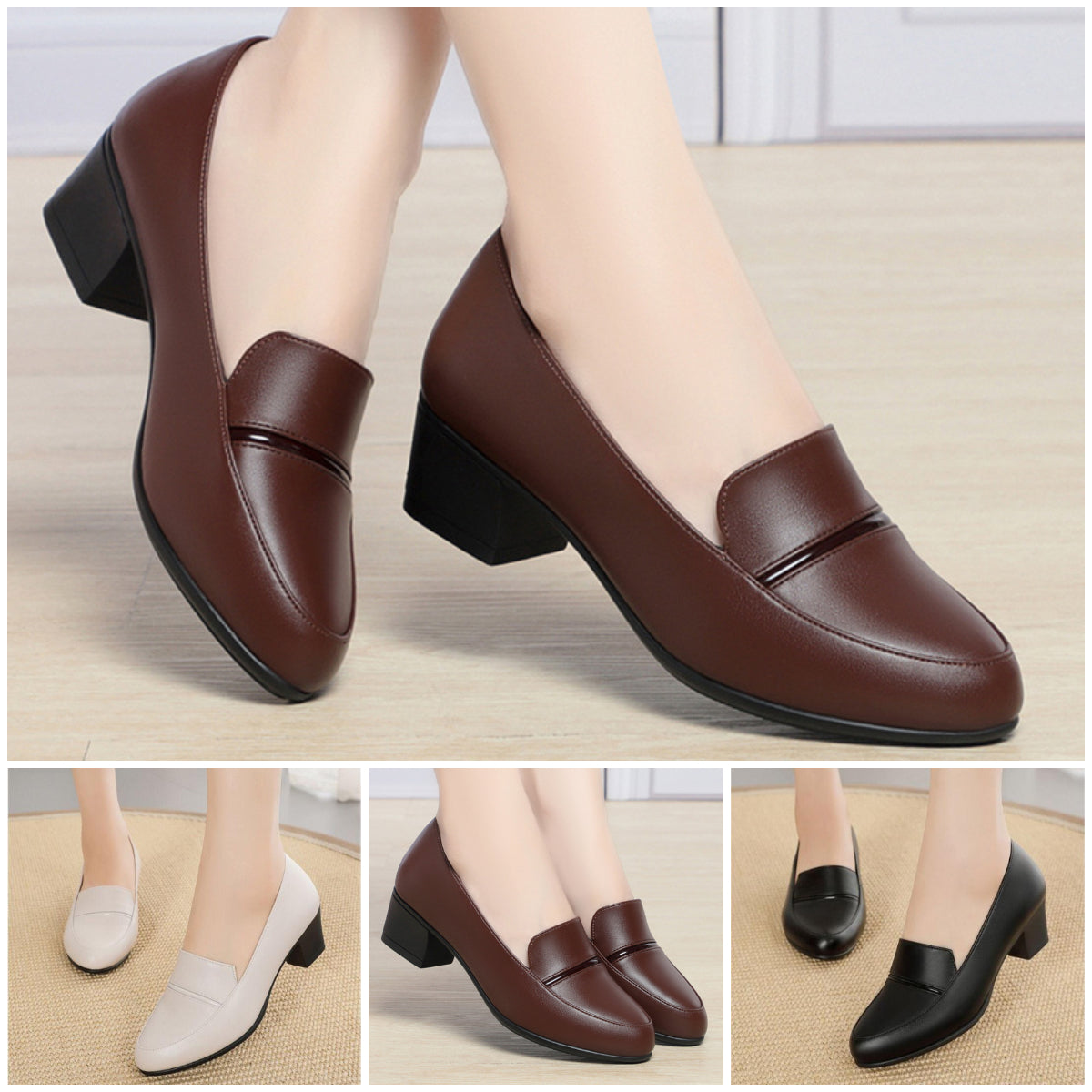 Обувки с Мека Кожа, Мека Подметка и Среден Ток