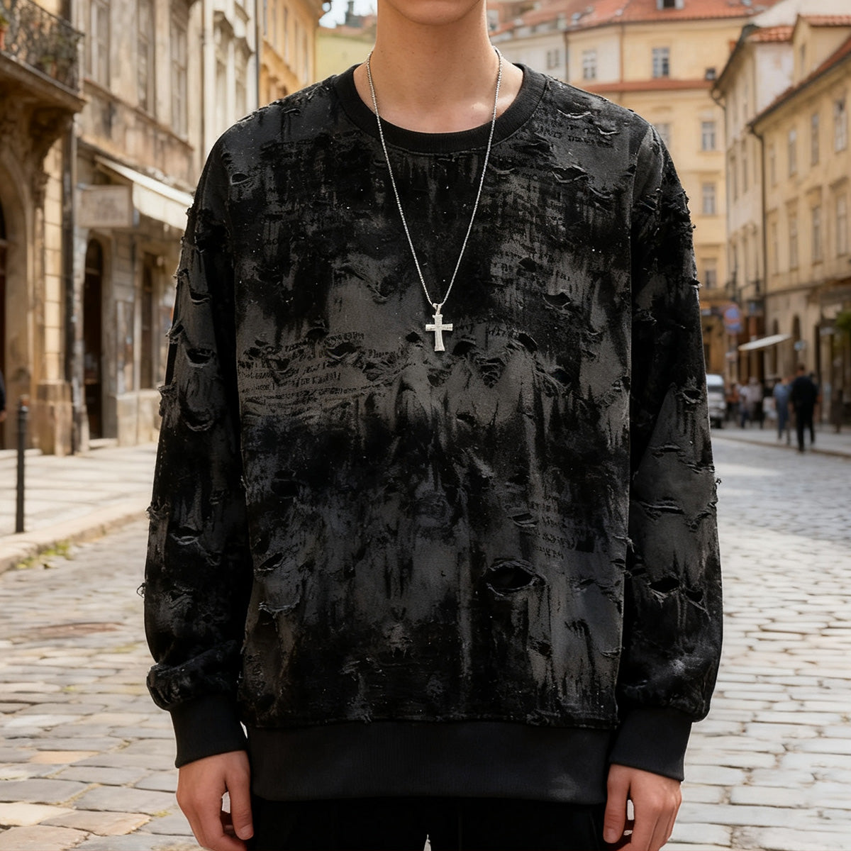 🔥【M-3XL】Нов мъжки суитър с дълги ръкави и кръгло яке