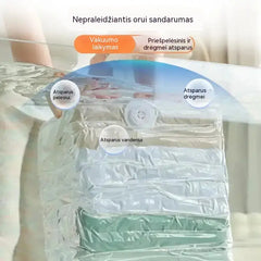 ✨ (5 vnt.) 💨 Didelis, suspaudžiamas vakuuminis maišas daiktams laikyti: nereikia siurblio, sandarus, puikiai tinka vietai taupyti lagaminuose ir namuose ✈️