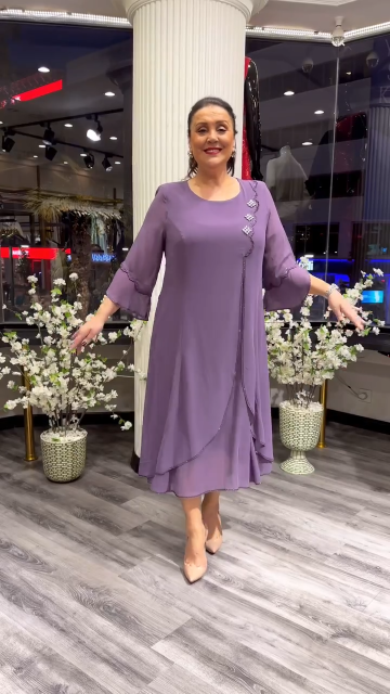 【S-5XL】❤️🔥Нова висококачествена шифонена рокля
