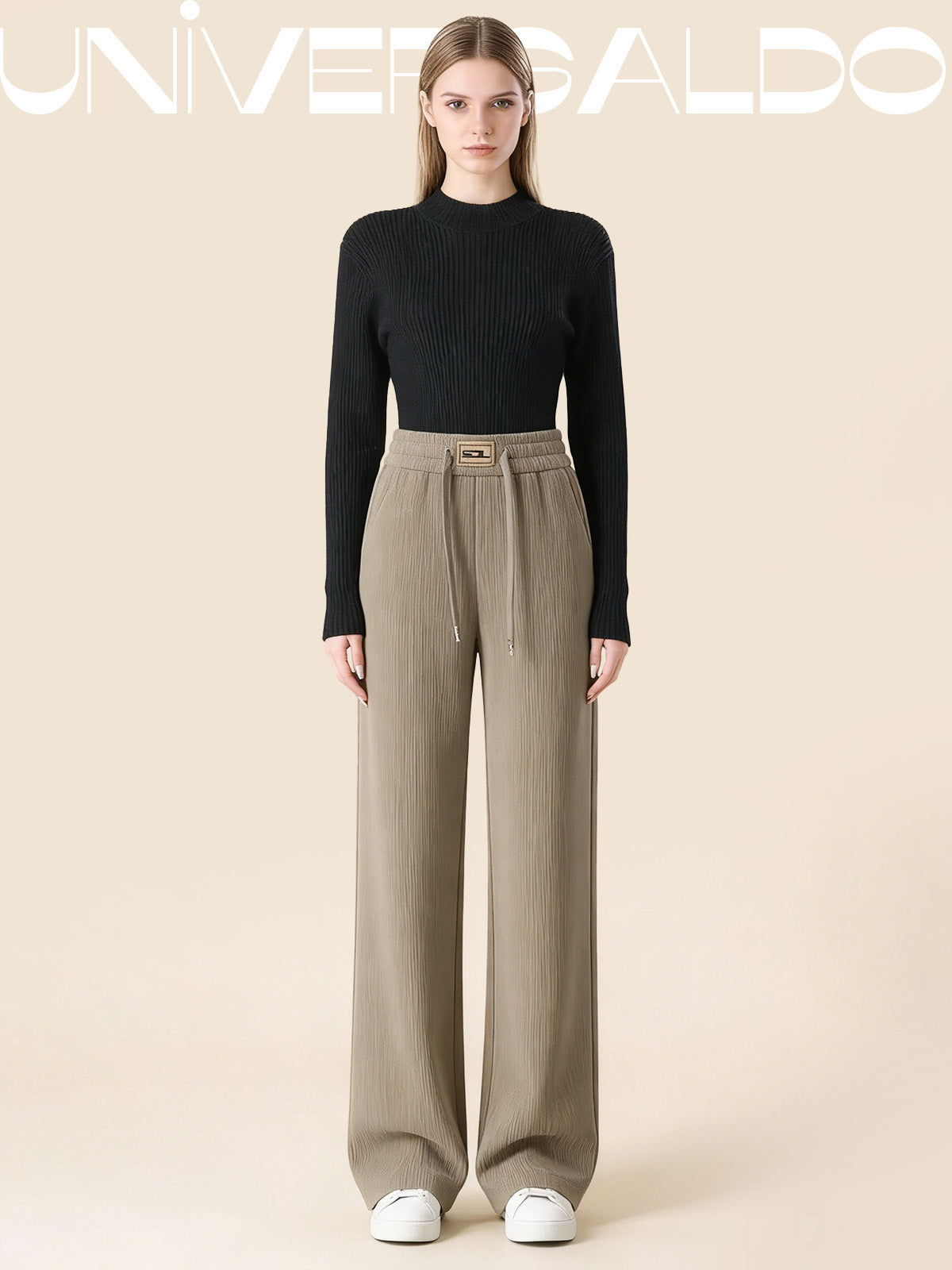 Панталони с Висока Талия, Широк Крой и Прав Силует