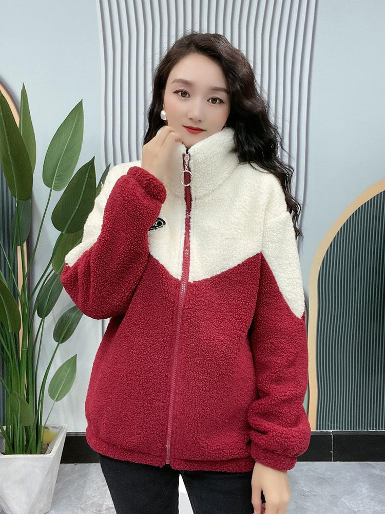 【M-4XL】🐏 Зимен поларен памучен яке, убогено дебело материя от агнешка вълна и памуч