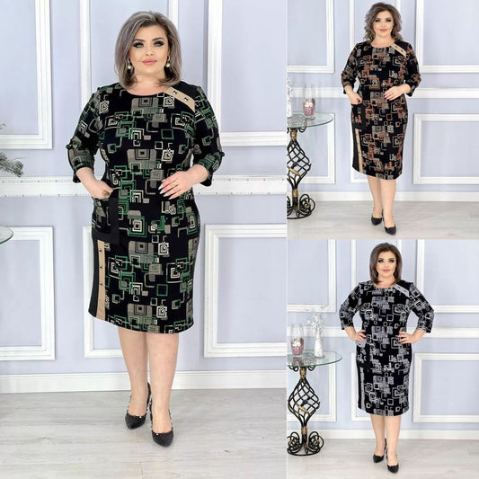 🍑😍【S-5XL】Голям размер сладки есенни дрешки.